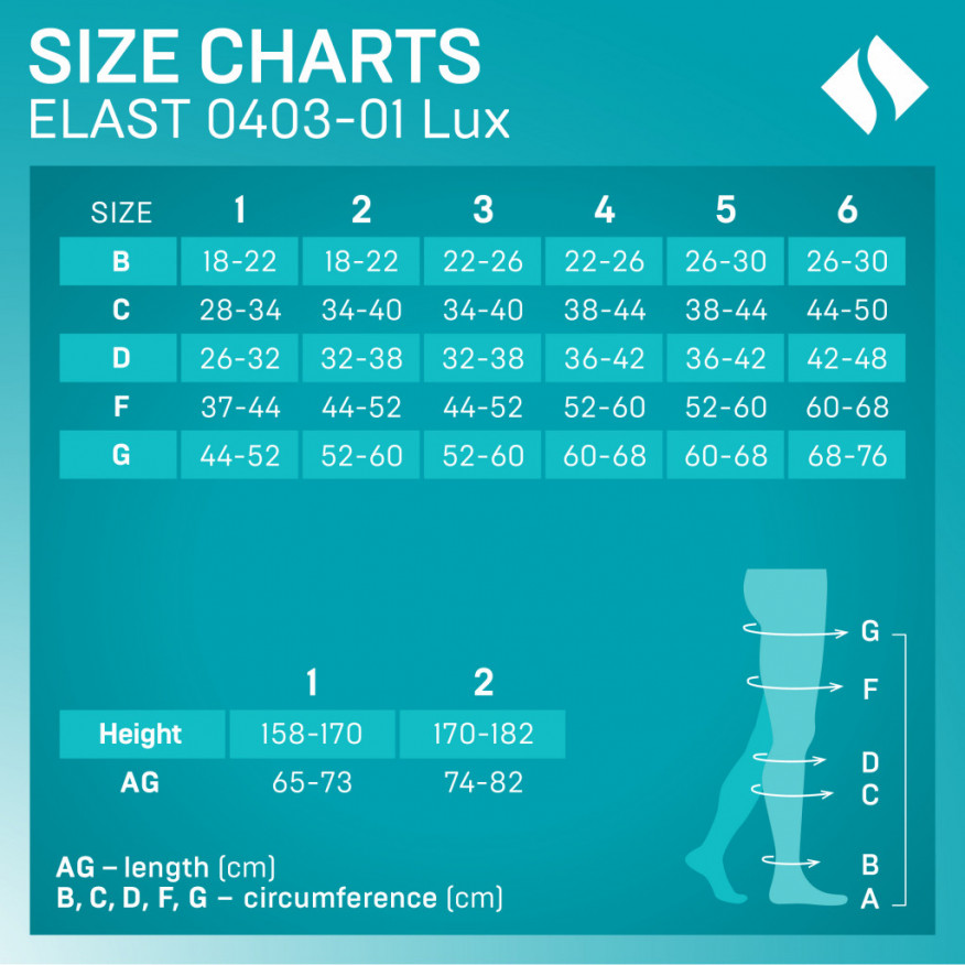 Mono-bas de compression médicale sans culotte, avec fixation sur la ceinture, unisexe. LUX