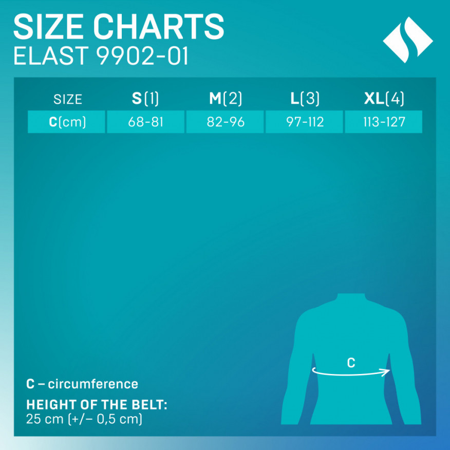 Medical elastic belt for thorax fixation