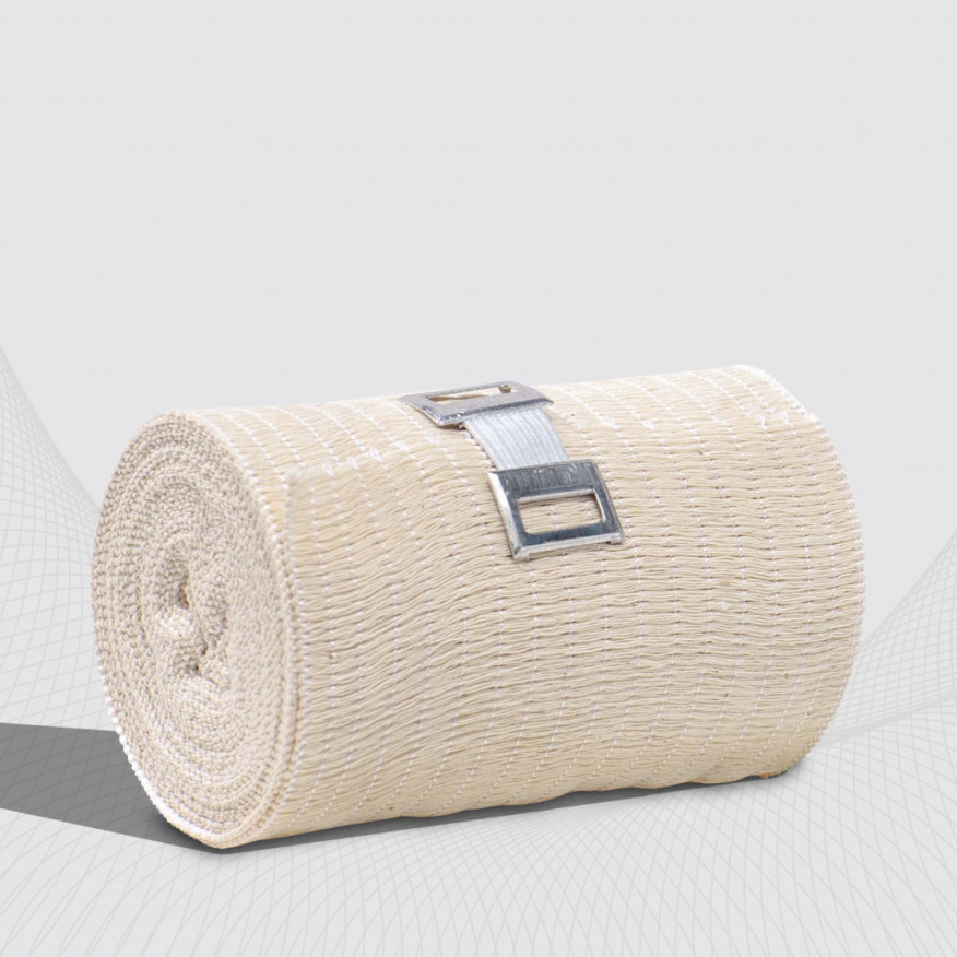 Elastisches medizinisches Bandageband komprimierend. Geringe Dehnung, 80 mm Elastisches medizinisches Bandageband komprimierend. Geringe Dehnung, 80 mm