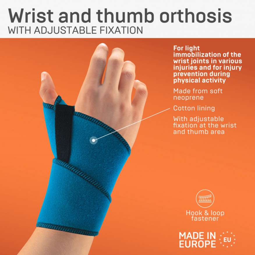 Wrist and thumb orthosis