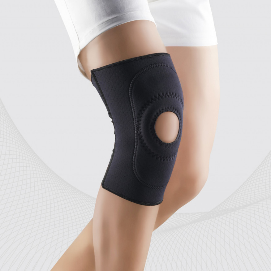 Banda de rodilla médica de neopreno, con inserciones flexibles Banda de rodilla médica de neopreno, con inserciones flexibles