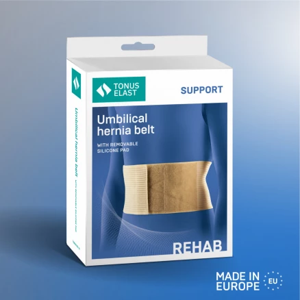 Cinturón elástico médico para el tratamiento de hernia umbilical para hernia umbilical, con una almohadilla extraíble