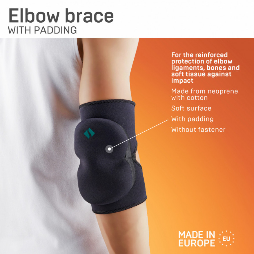 Fixador de neopreno elástico médico para la articulación del codo, con pading