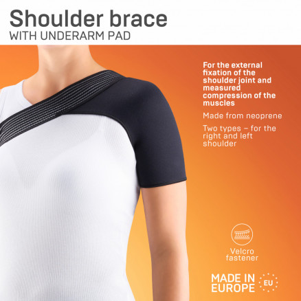 Medical elastic neoprene bandage for the shoulder joint