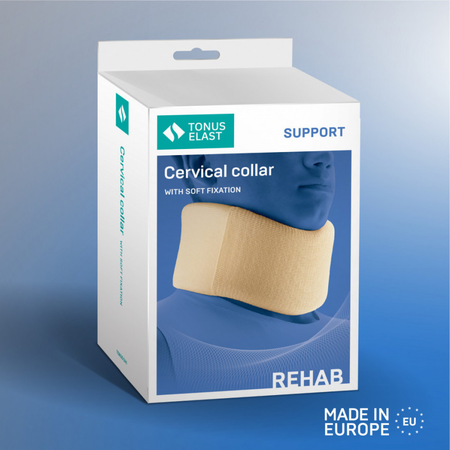 Medical head holder, with soft fixation for neck vertebra