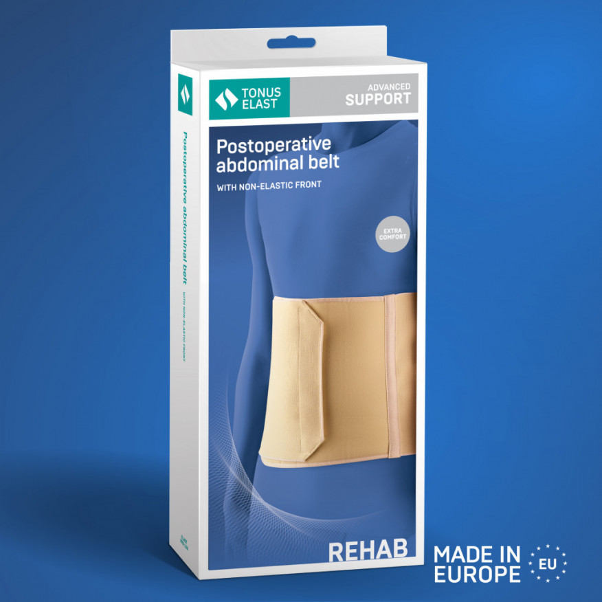 Medicinskt elastiskt postoperativt bälte, med skumdetalj framtill och mjuk insida, LUX Medicinskt elastiskt postoperativt bälte, med skumdetalj framtill och mjuk insida, LUX