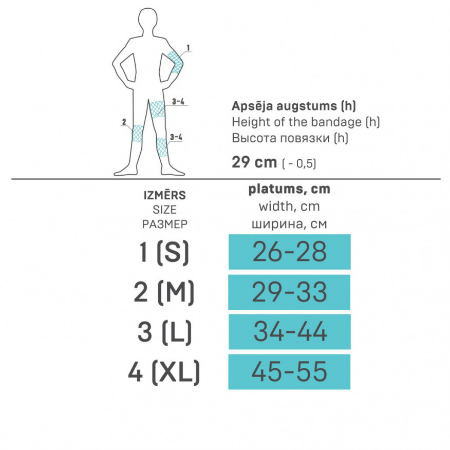 Medyczny elastyczny bandaż rurowy wielofunkcyjny, sprężający Medyczny elastyczny bandaż rurowy wielofunkcyjny, sprężający