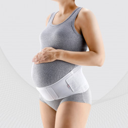 Lääketieteellinen elastinen äitiysvyö, joka on valmistettu kulumiskestävistä hengitettävistä materiaaleista. ILMA