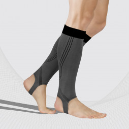 Manchons de veaux de compression pour le sport et le mode de vie actif, avec sangles pour les pieds, unisexe. Actif