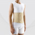 Medical elastic belt post-operative, with foam detail on the front of the belt. Soft