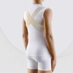 Medical elastic posture corrector with crossed straps
