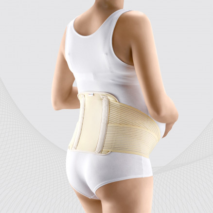 Medicininis elastinis nėščiųjų diržas su pažangia nugaros atrama. Komfortas