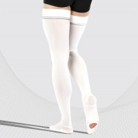 Medicininės kompresinės šlaunies kojinės su apžiūros anga, antiembolija, abilytis. Ligoninė