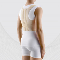 Medicinsk elastisk hållningskorrigerare, för övre delen av ryggen, med metallinlägg
