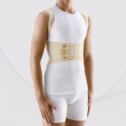Medizinische elastische Rückenbandage mit Metalleinsätzen, Komfort