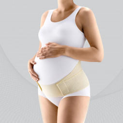 Medizinischer elastischer Mutterschaftsgürtel mit fortgeschrittener Rückendeckung. Trost