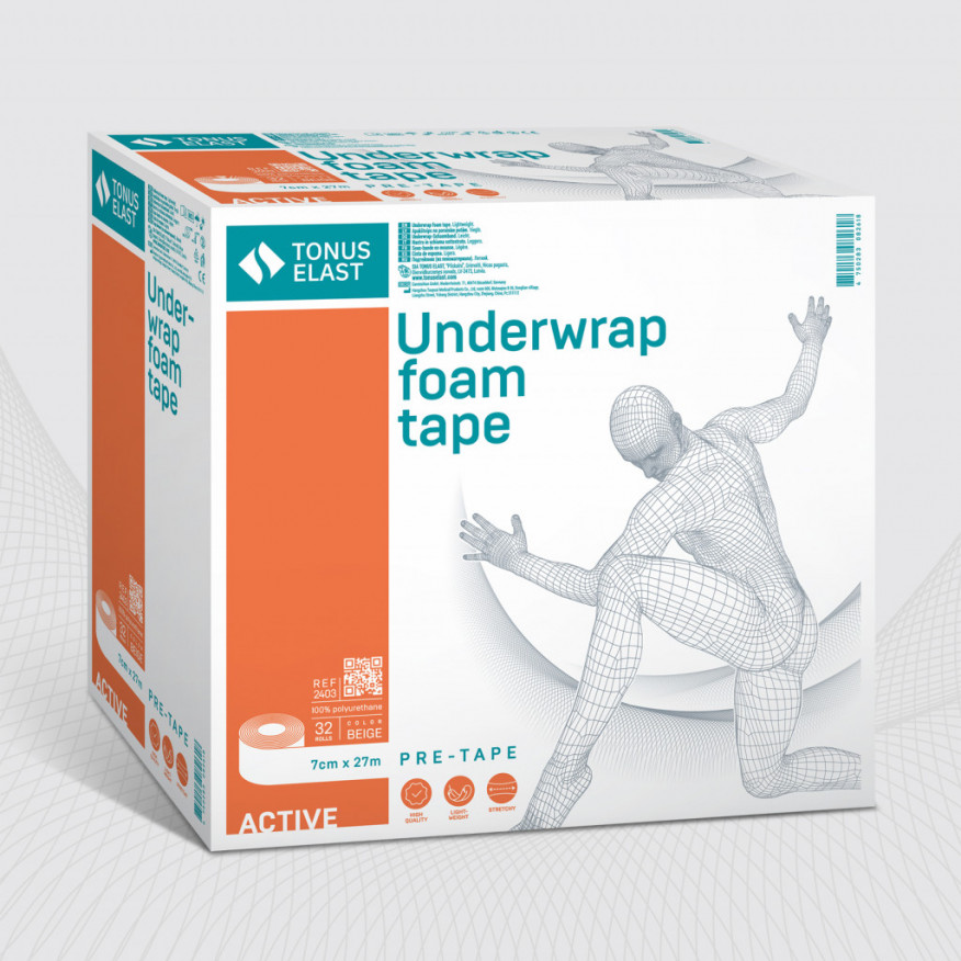 Putu apakšteips 7 cm x 27 m, viegls, iepakojumā 32 ruļļi