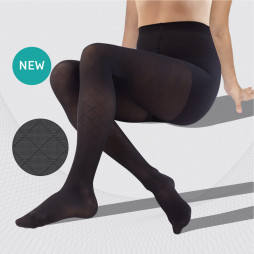 Medical compression tights, patterned