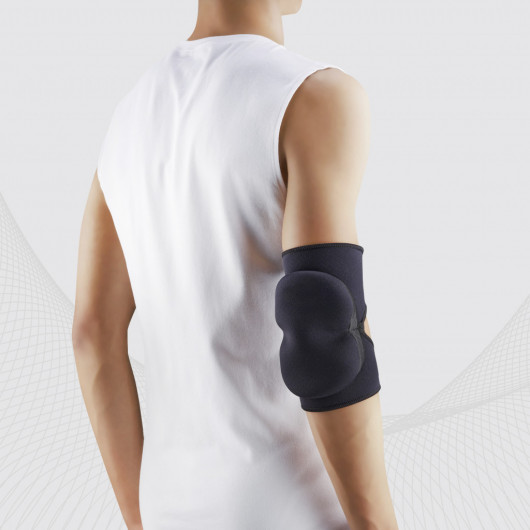 Medical elastic neoprene fixer for elbow joint, with pading